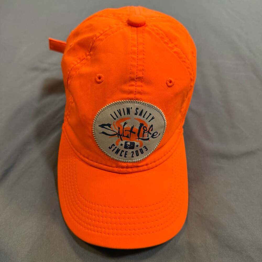 Salt Life YOUTH Livin' Salty Since 2003 Orange Hat Baseball Cap